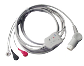 3-żyłowy kabel EKG do kardiomonitora Aurora