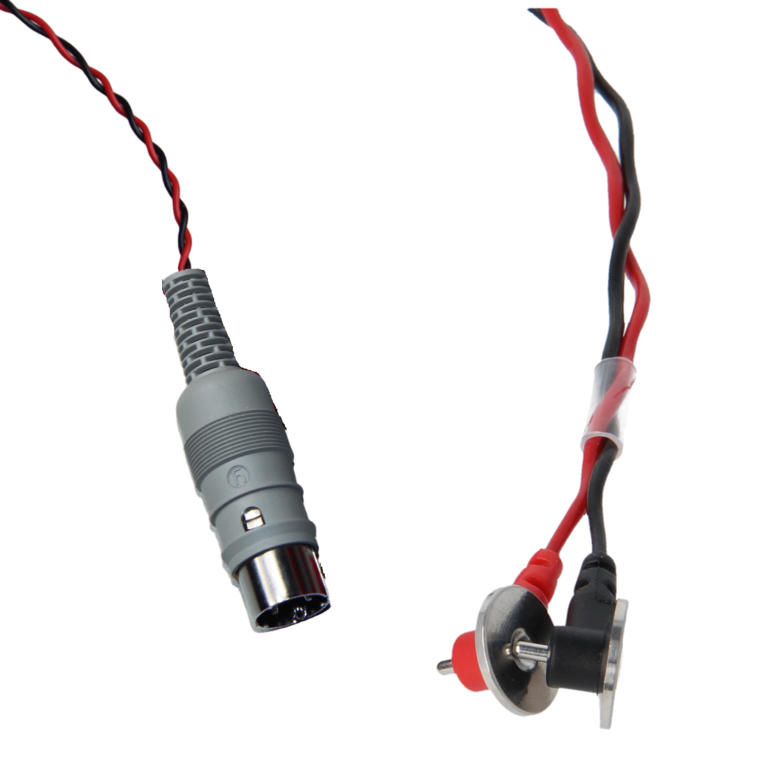 Zbliżenie na stalową elektrodę miseczkową