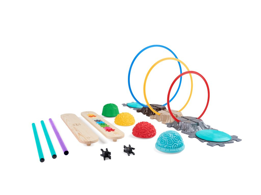 Elementy zestawu Duży tor przeszkód