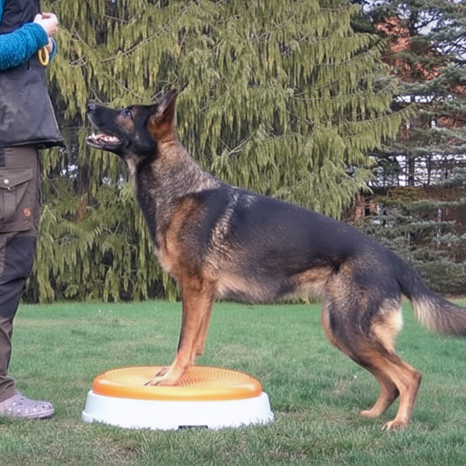 Disco Dome podczas ćwiczeń z psem