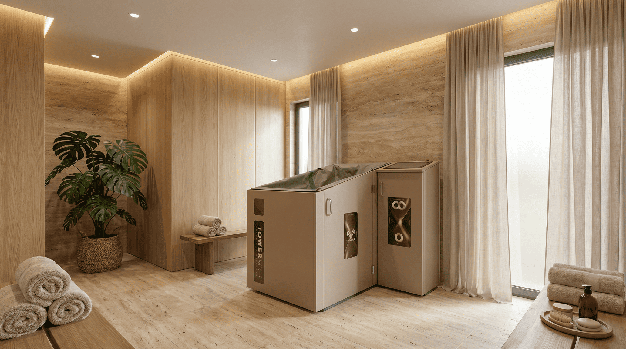 sucha kąpiel CO2 i sucha kąpiel ozonowa Komora TOWER MX-1 firmy Maximus