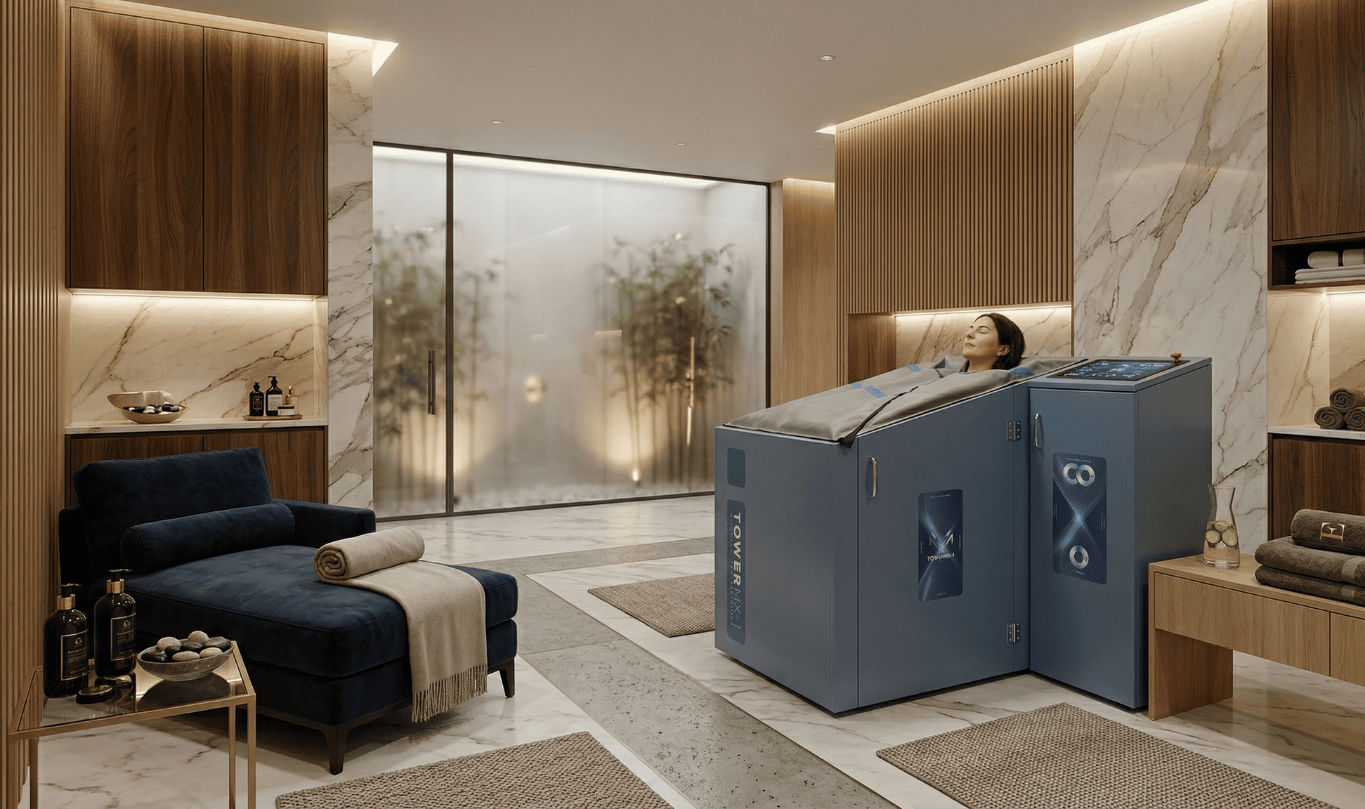 Komora TOWER MX-1 - sucha kąpiel CO2 i sucha kąpiel ozonowa